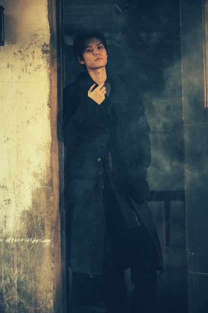 C/NY SULFUR DYEING STONE WASH BIO HOODED MODS COAT