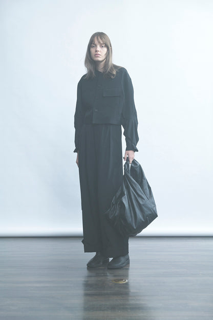 DRAPED ZIP BAG