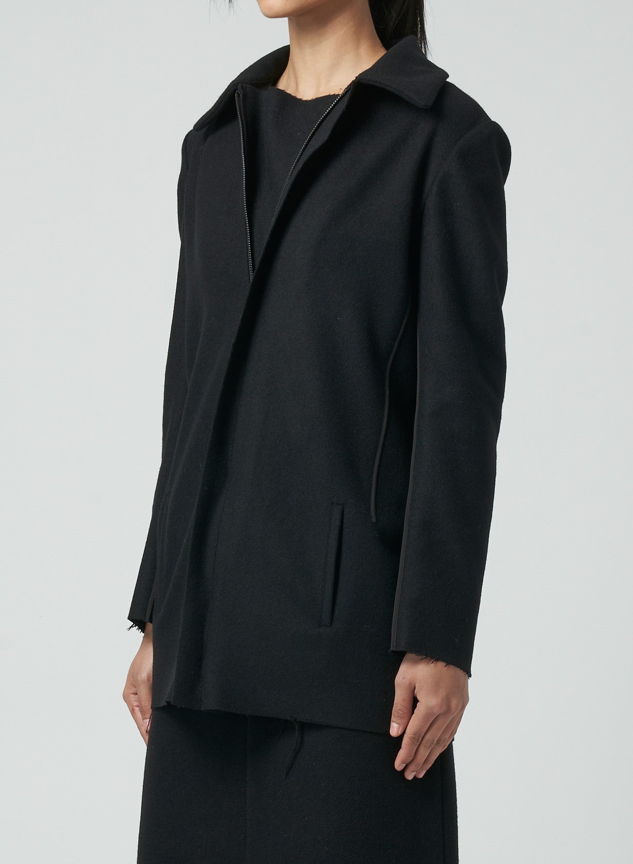MELTON ZIP JACKET