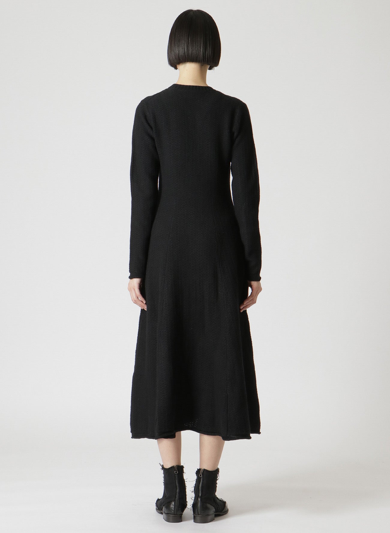 TUCK STITCH FLARE DRESS