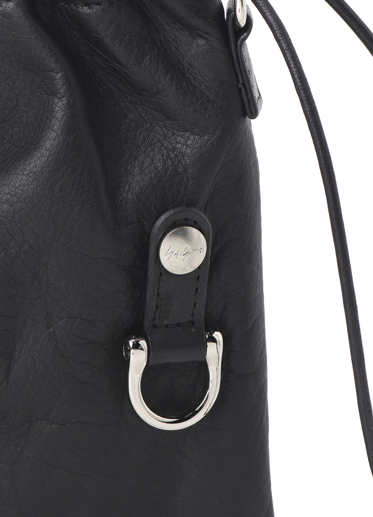 GARMENT LEATHER DRAWSTRING POUCH S