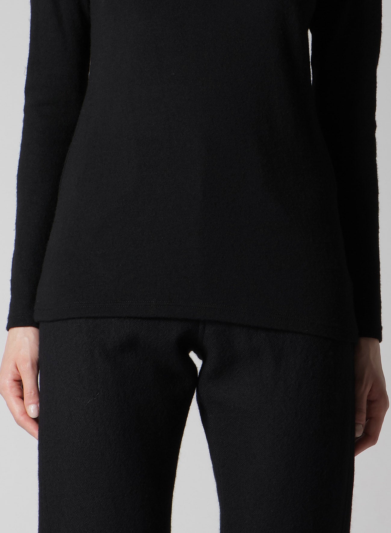 AIRY SPUN LIGHT MILLED HIGHNECK LONG T A