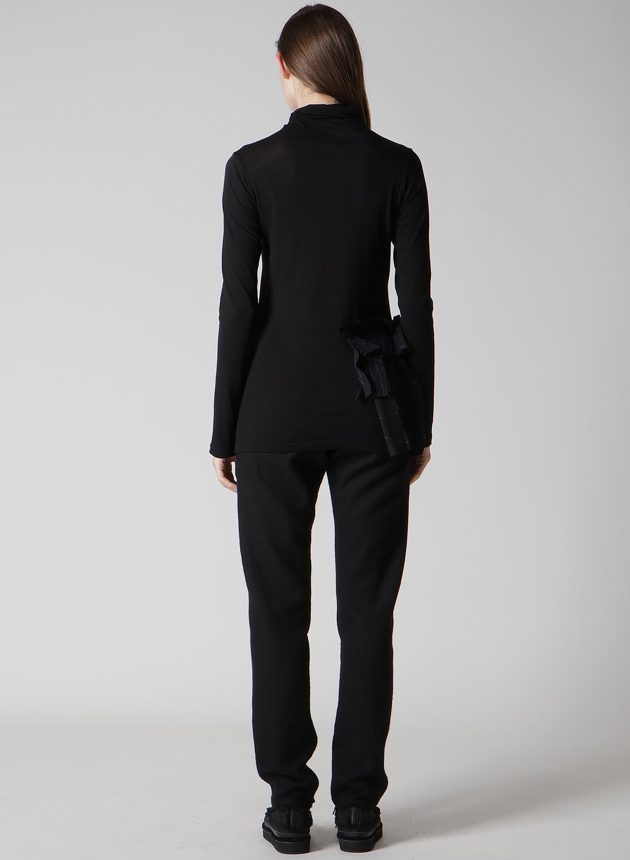 COTTON SINGLE JERSEY HIGHNECK LONG T C