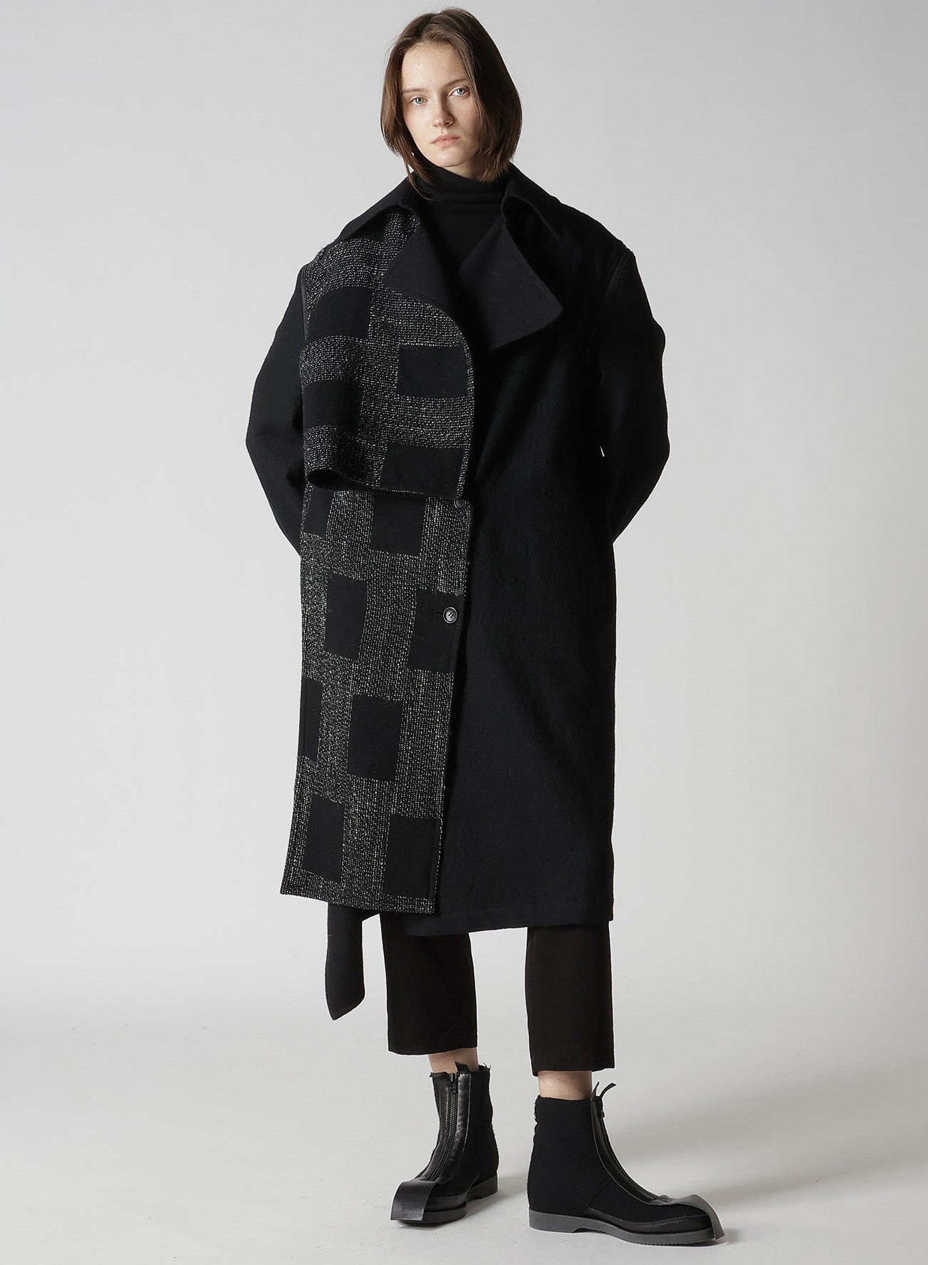 AIRY SPAN WEAK MILLED TURTLENECK LONG T-D
