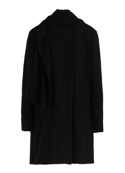 WASHABLE WOOL STOLE DETAIL LONG BLOUSE