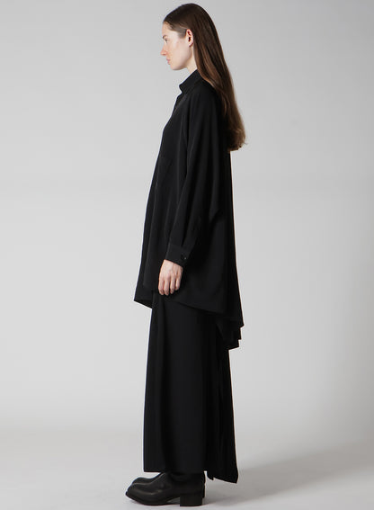 TA/PE CREPE DE CHINE RAGLAN LONG SLV BLOUSE