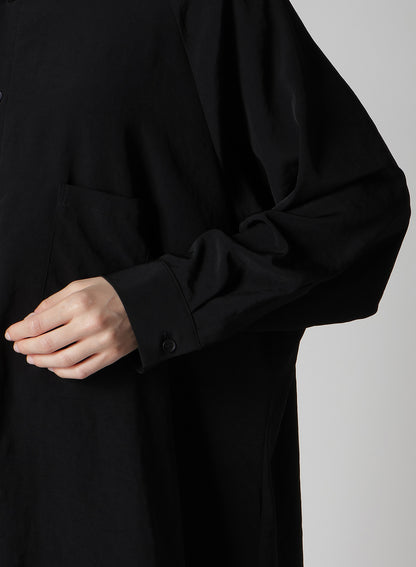 TA/PE CREPE DE CHINE RAGLAN LONG SLV BLOUSE