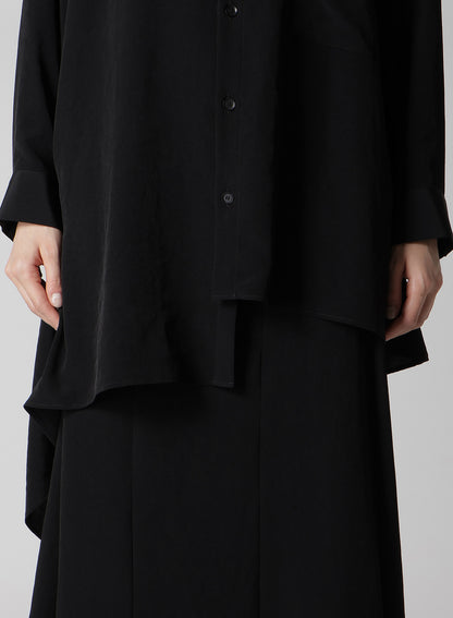 TA/PE CREPE DE CHINE RAGLAN LONG SLV BLOUSE