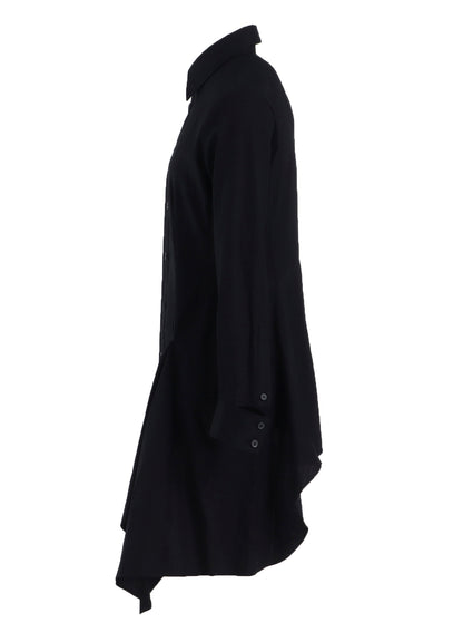 COTTON BROAD L DRAPED BLOUSE