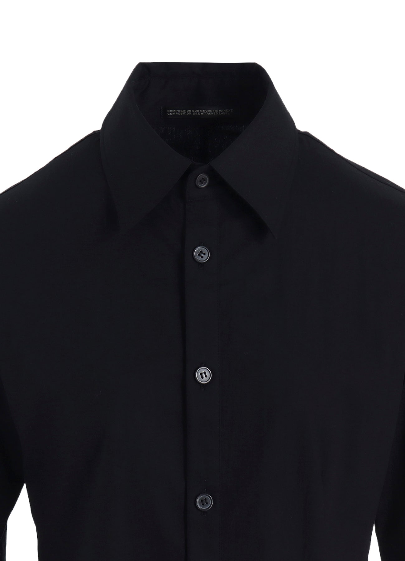 COTTON BROAD L DRAPED BLOUSE