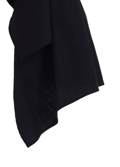 COTTON BROAD L DRAPED BLOUSE