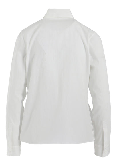 COTTON BROAD R FRONT PINTUCK BLOUSE