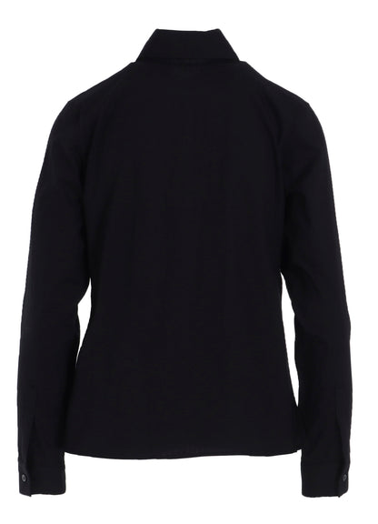 COTTON BROAD R FRONT PINTUCK BLOUSE