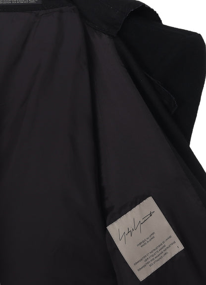 FLANNEL P SHOULDER BELTED COAT