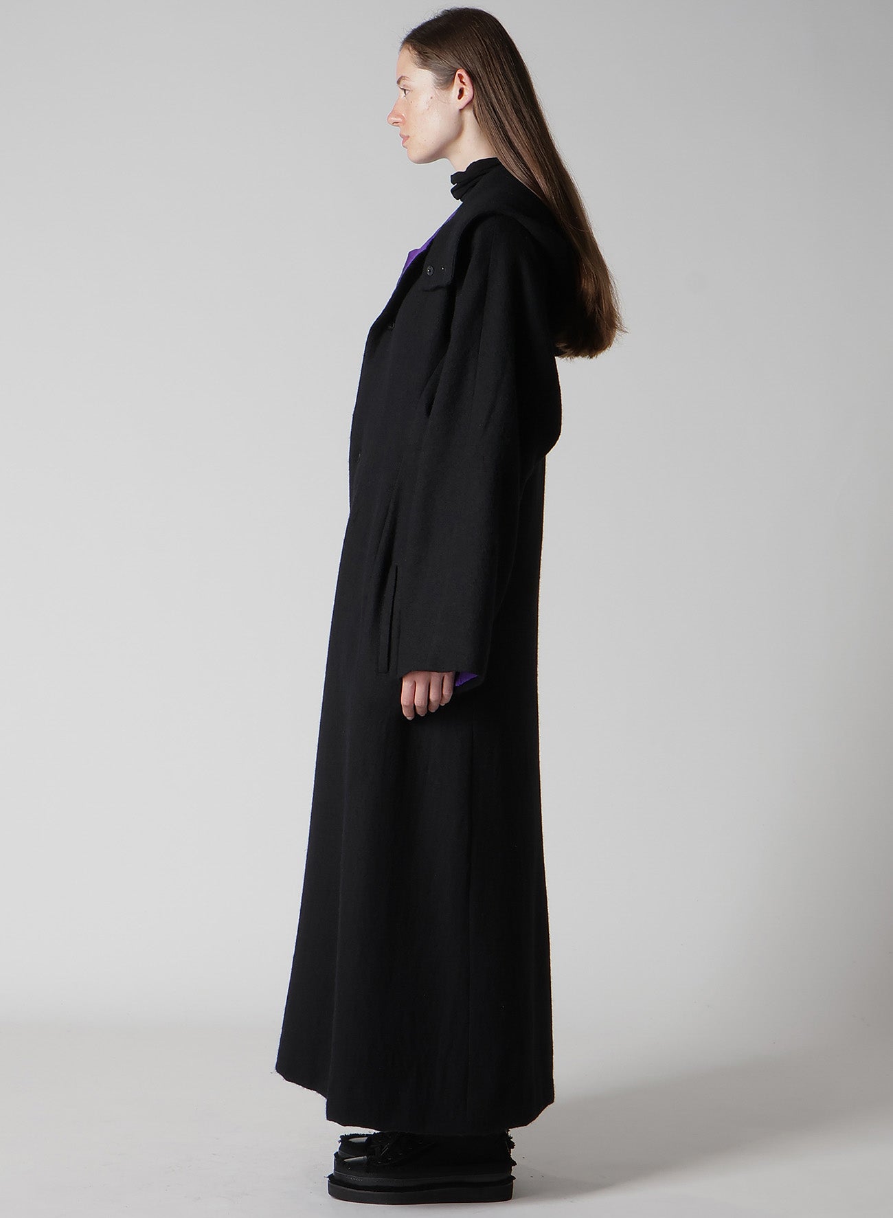 OVERDYE WOOL VIERA REVERSIBLE HOODED COAT