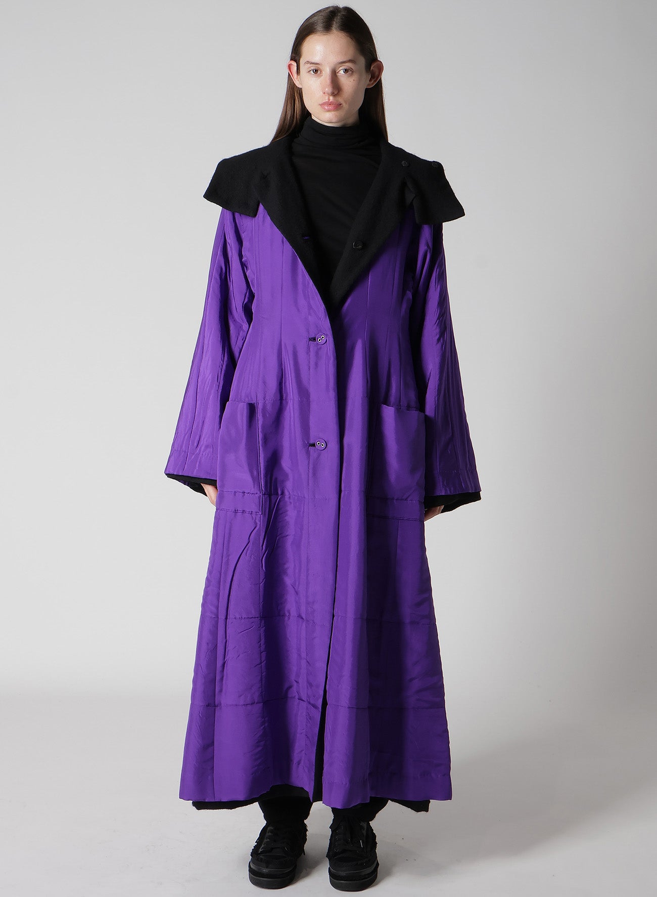 OVERDYE WOOL VIERA REVERSIBLE HOODED COAT