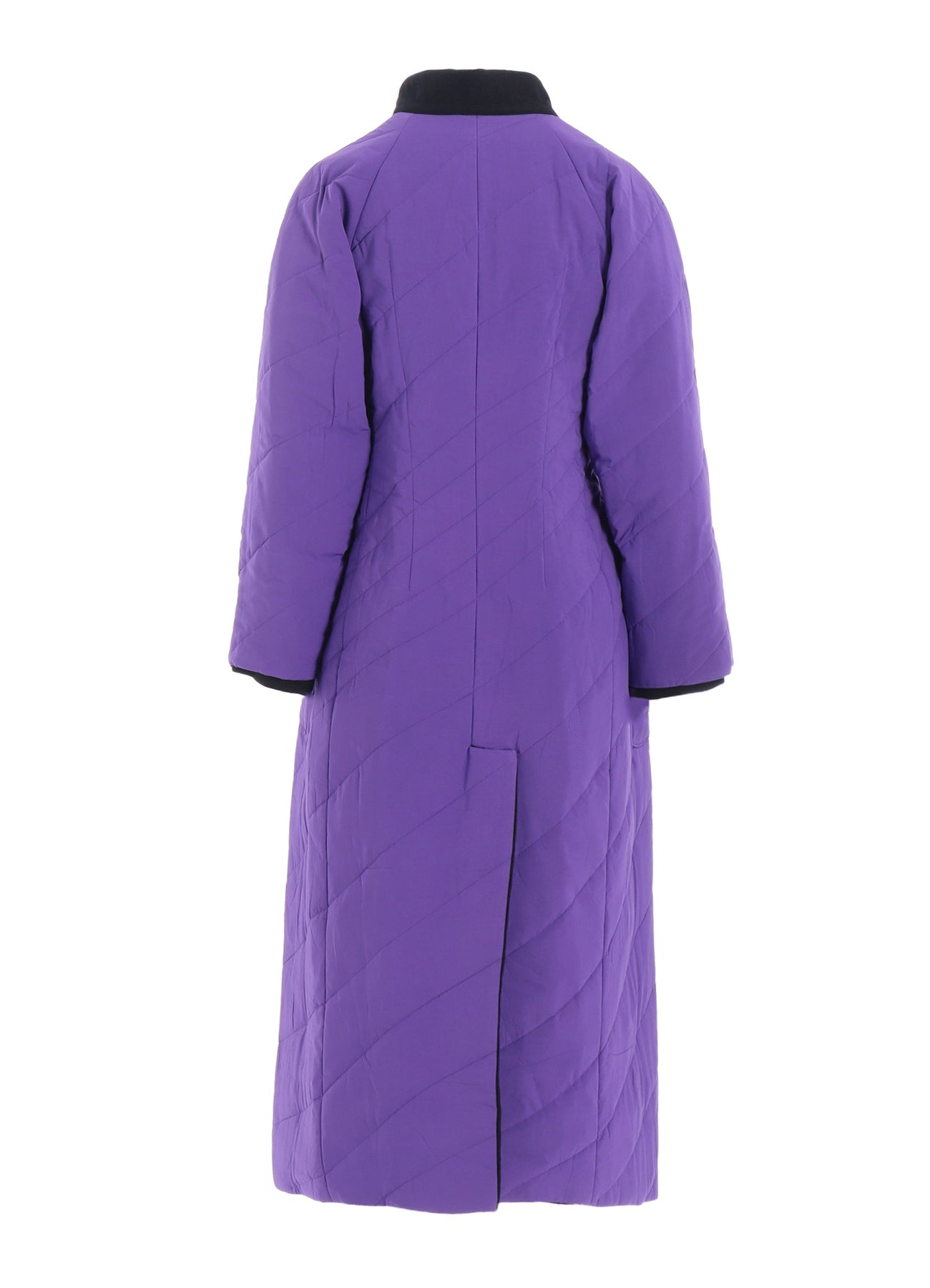 OVERDYE WOOL VIERA REVERSIBLE STAND COLLAR COAT