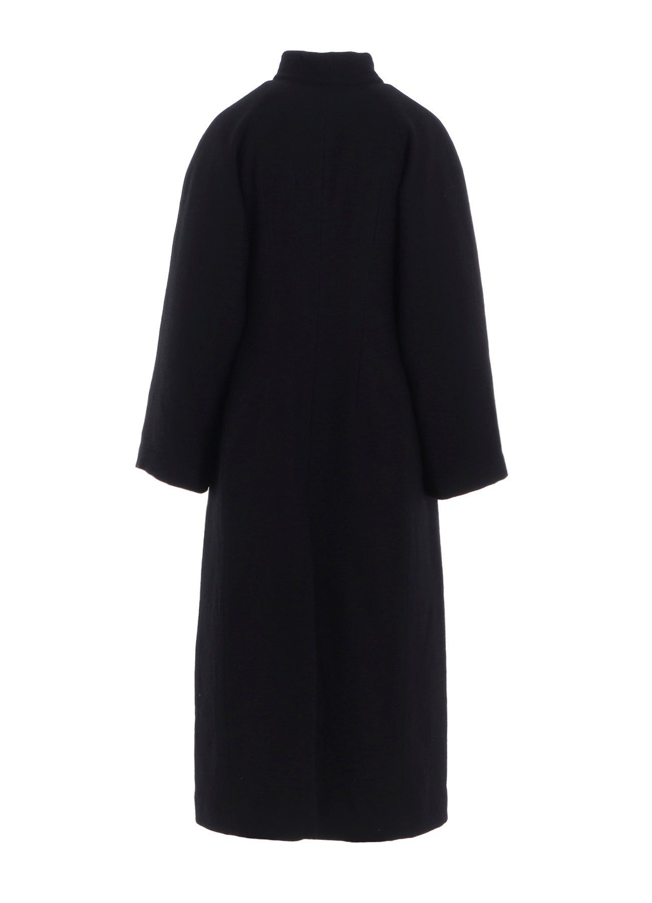 WOOL VIYELLA REVERSIBLE STAND COLLAR COAT