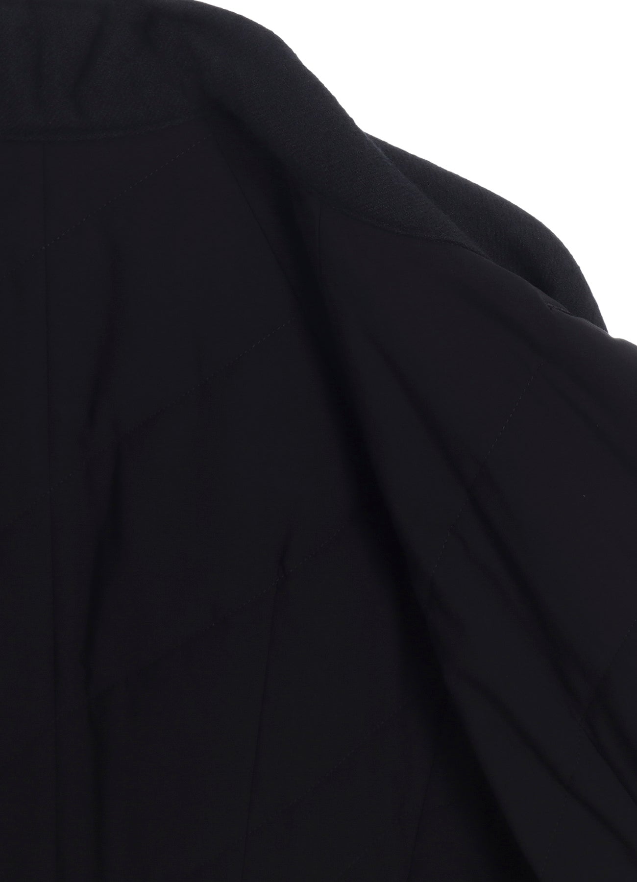 WOOL VIYELLA REVERSIBLE STAND COLLAR COAT