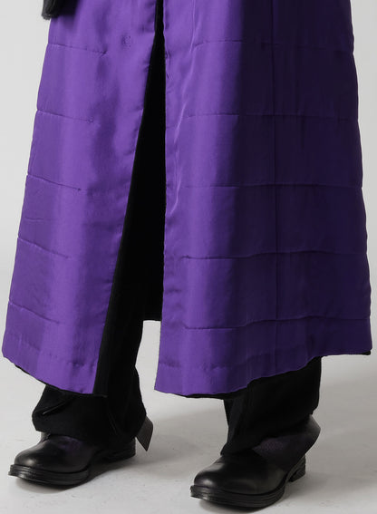 WOOL VIYELLA REVERSIBLE STOLE D COAT