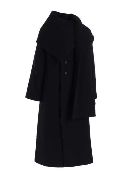 WOOL VIYELLA REVERSIBLE STOLE D COAT