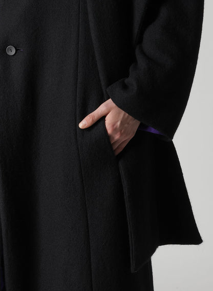 WOOL VIYELLA REVERSIBLE STOLE D COAT