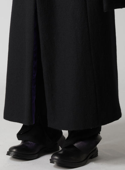 WOOL VIYELLA REVERSIBLE STOLE D COAT