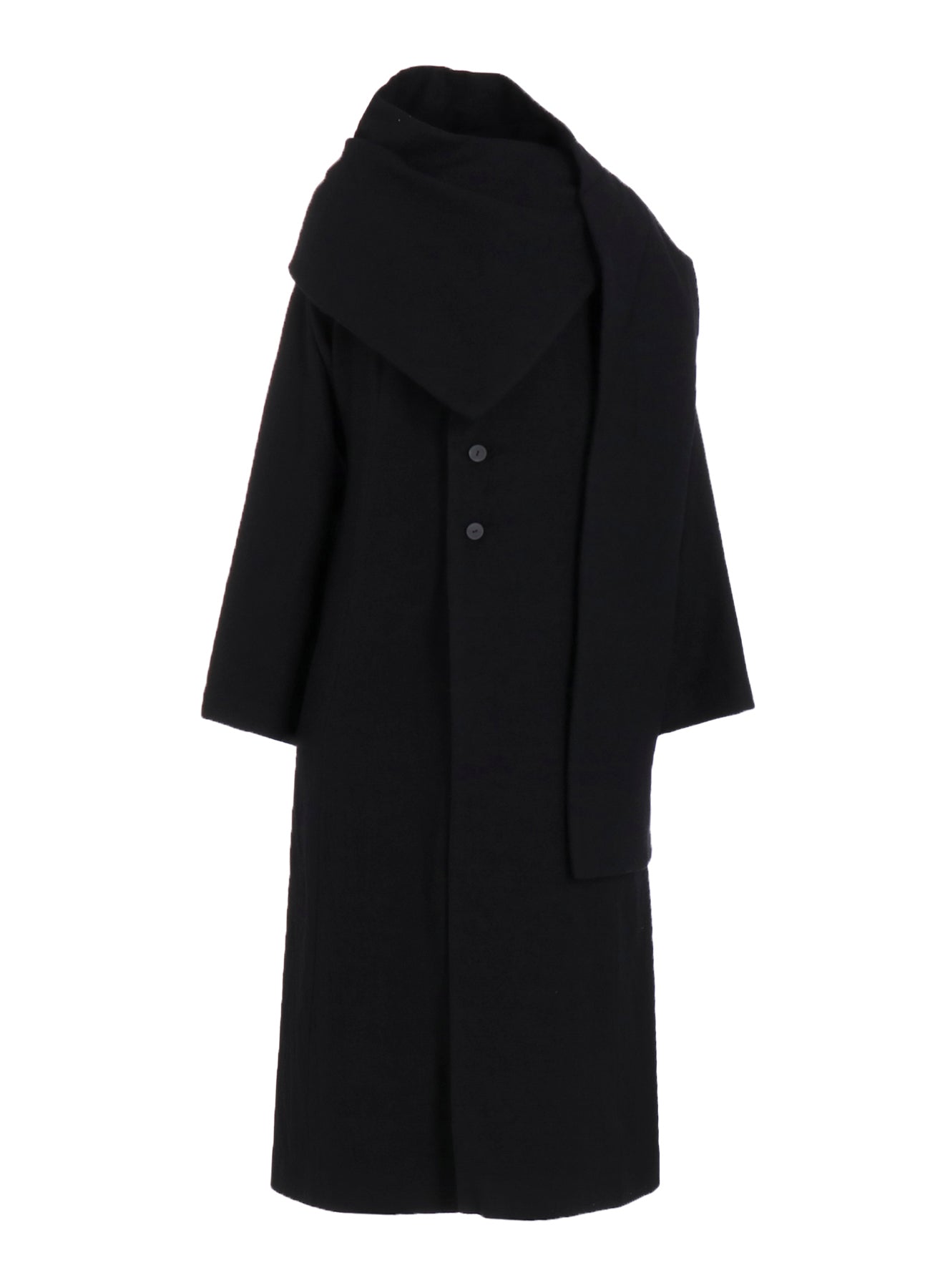 WOOL VIYELLA REVERSIBLE STOLE D COAT