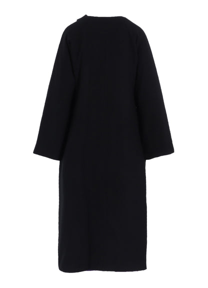 OVERDYE WOOL VIERA REVERSIBLE COLLARLESS COAT