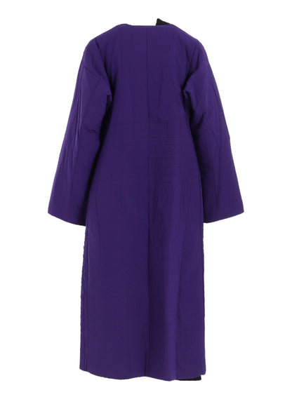 OVERDYE WOOL VIERA REVERSIBLE COLLARLESS COAT