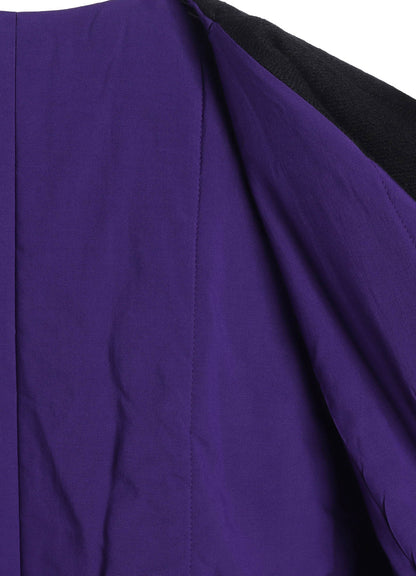 OVERDYE WOOL VIERA REVERSIBLE COLLARLESS COAT