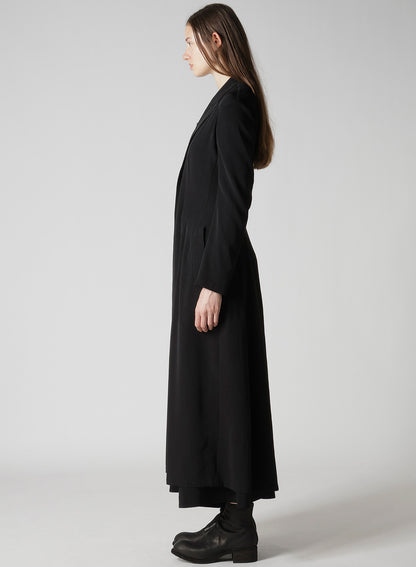 TA/PE CREPE DE CHINE WAIST BELT D COAT