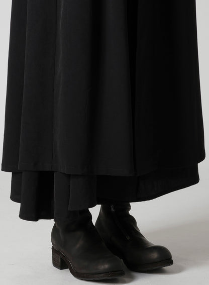 TA/PE CREPE DE CHINE WAIST BELT D COAT