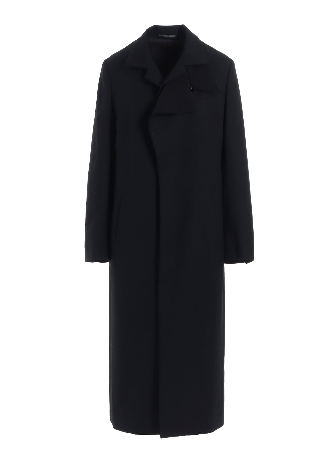 W/SAXONY R DOUBLE LAYERED LONG COAT