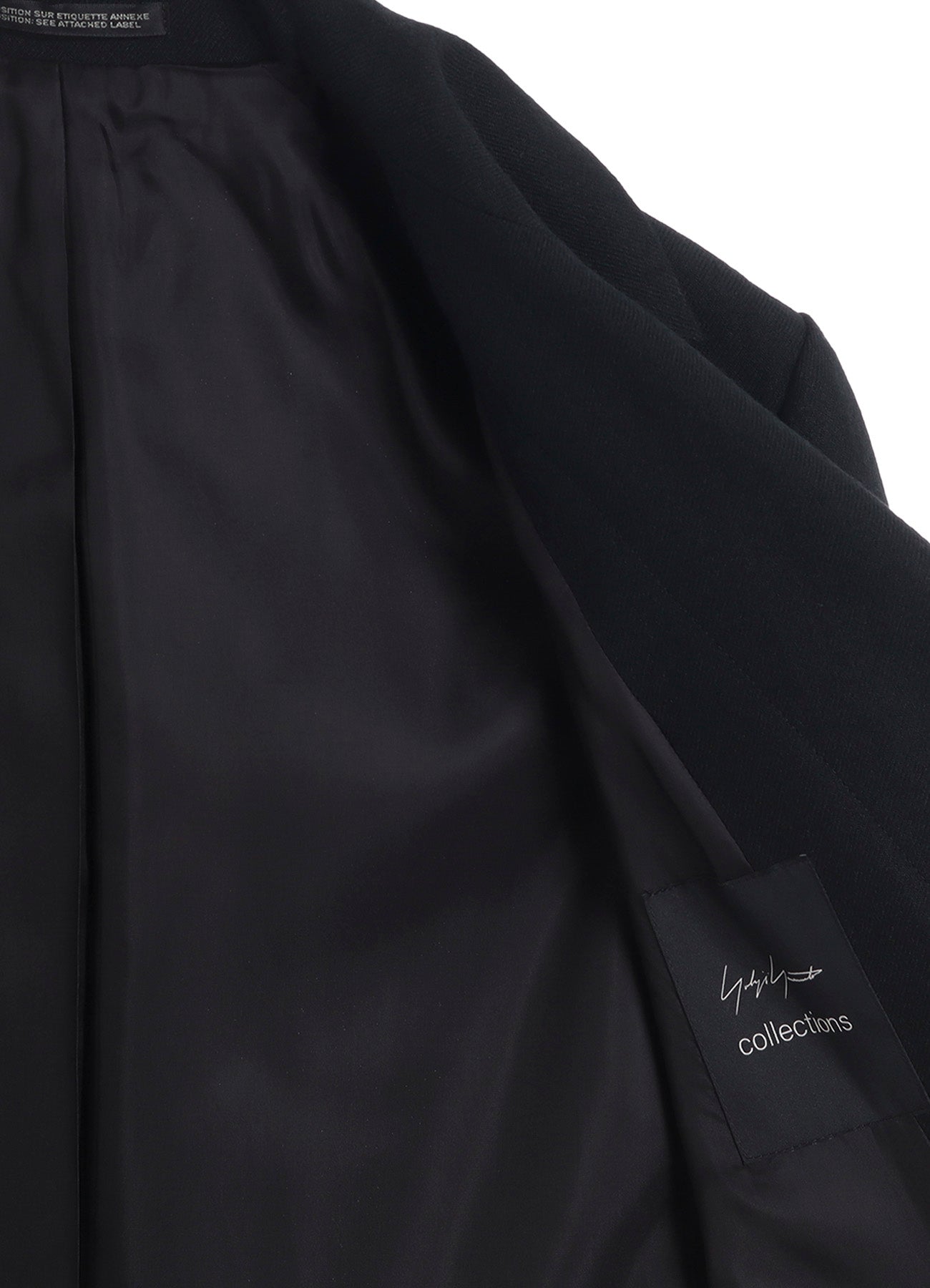 W/SAXONY R DOUBLE LAYERED LONG COAT