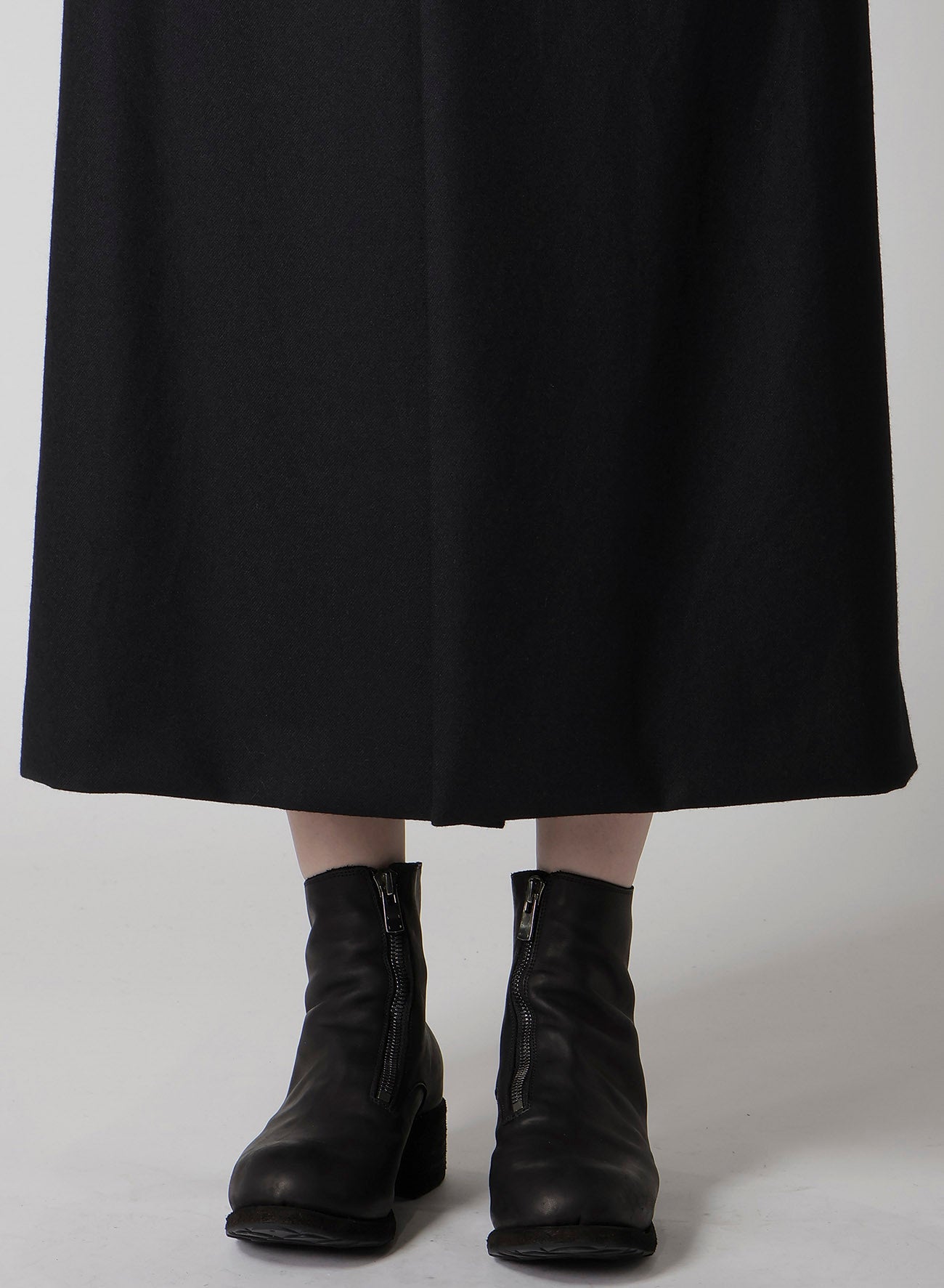 W/SAXONY R DOUBLE LAYERED LONG COAT