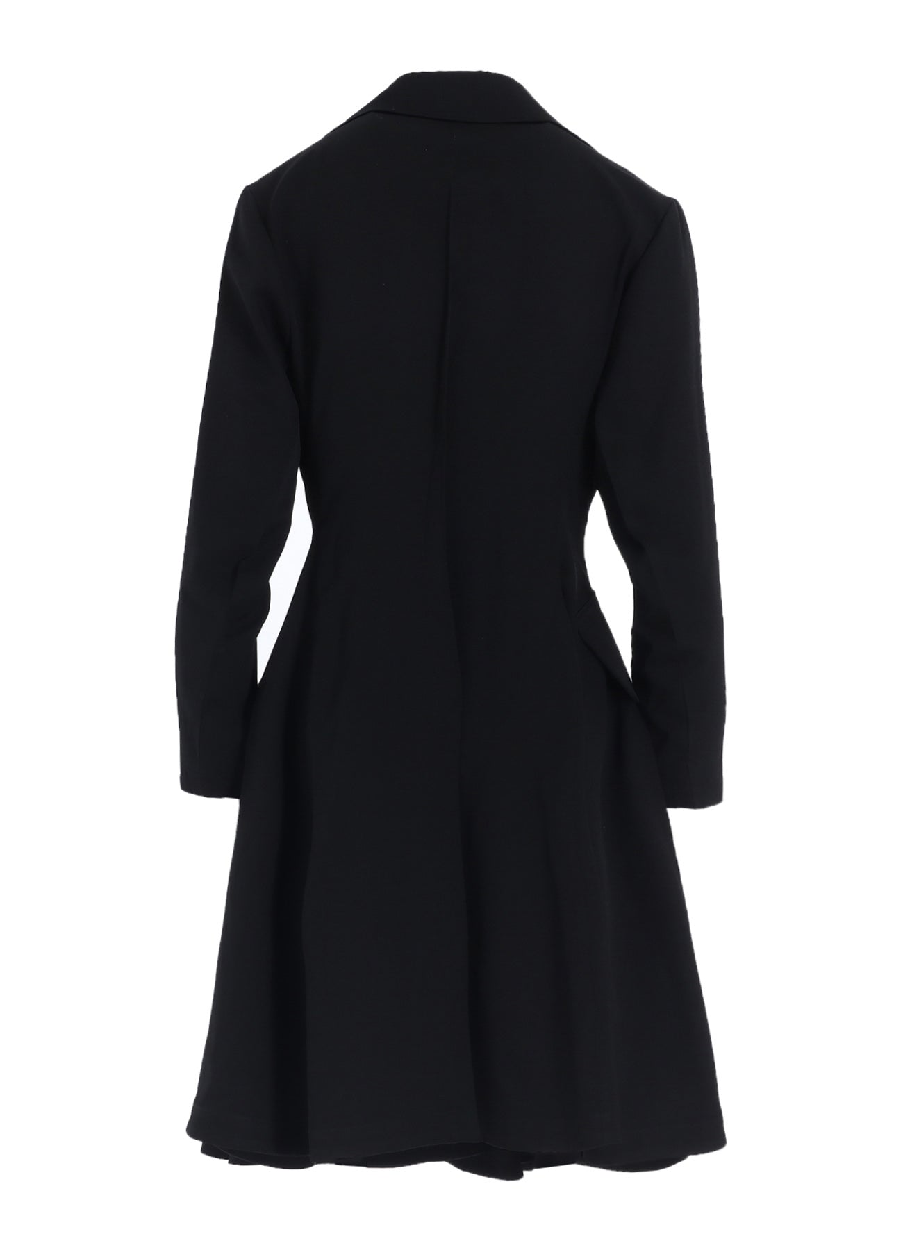 GABARDINE PANELED FLARE COAT