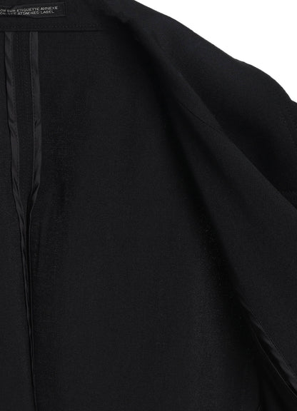 GABARDINE PANELED FLARE COAT