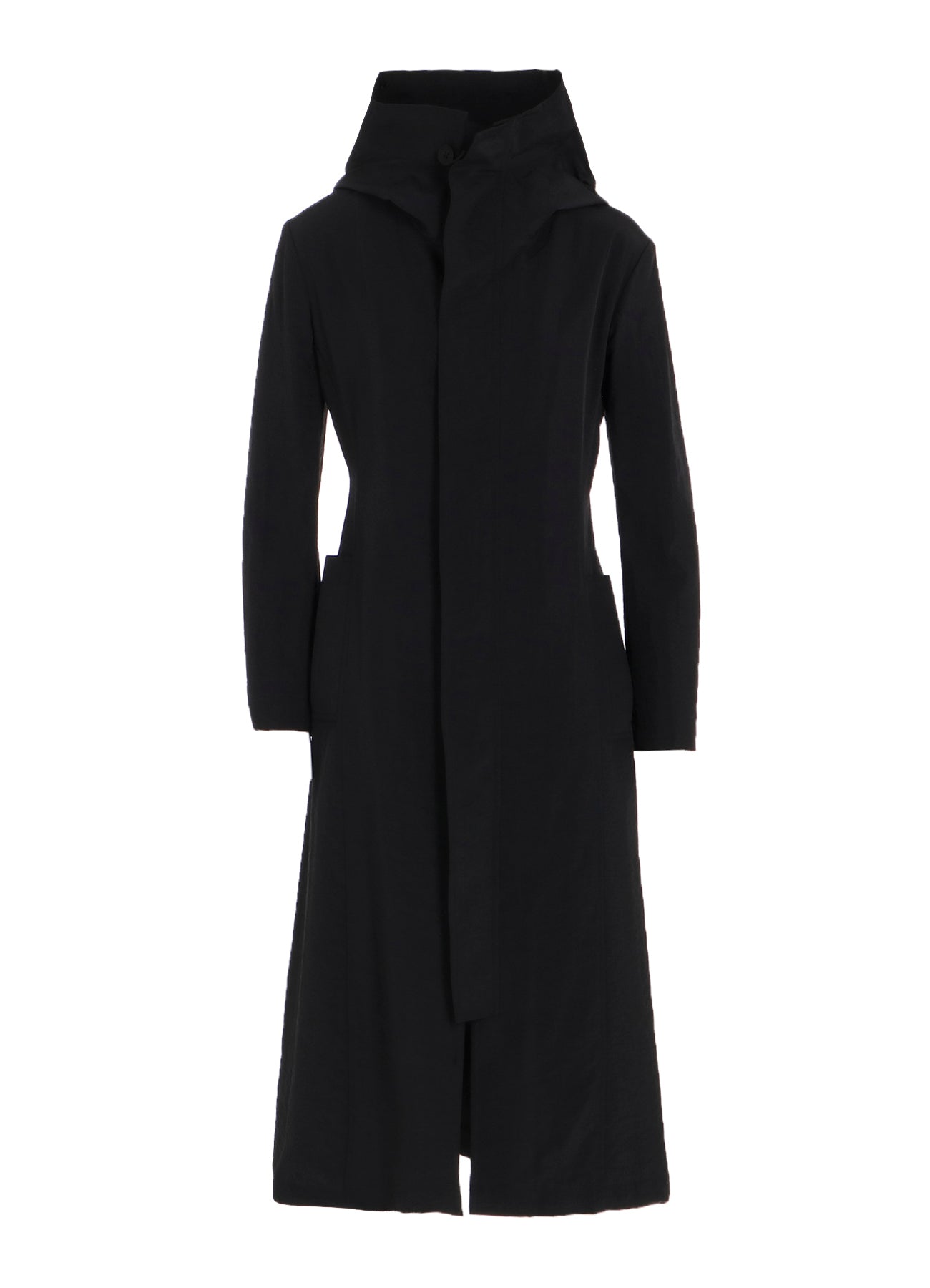 Ny/Si TAFFETA HOODED ZIP COAT