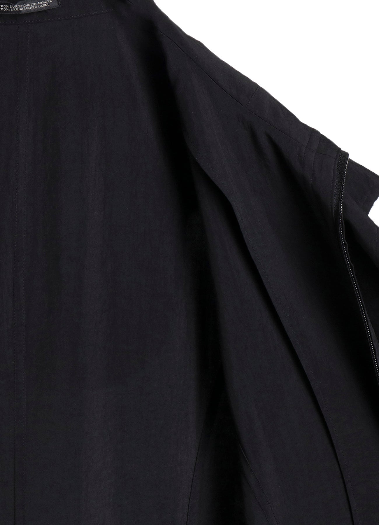 Ny/Si TAFFETA HOODED ZIP COAT