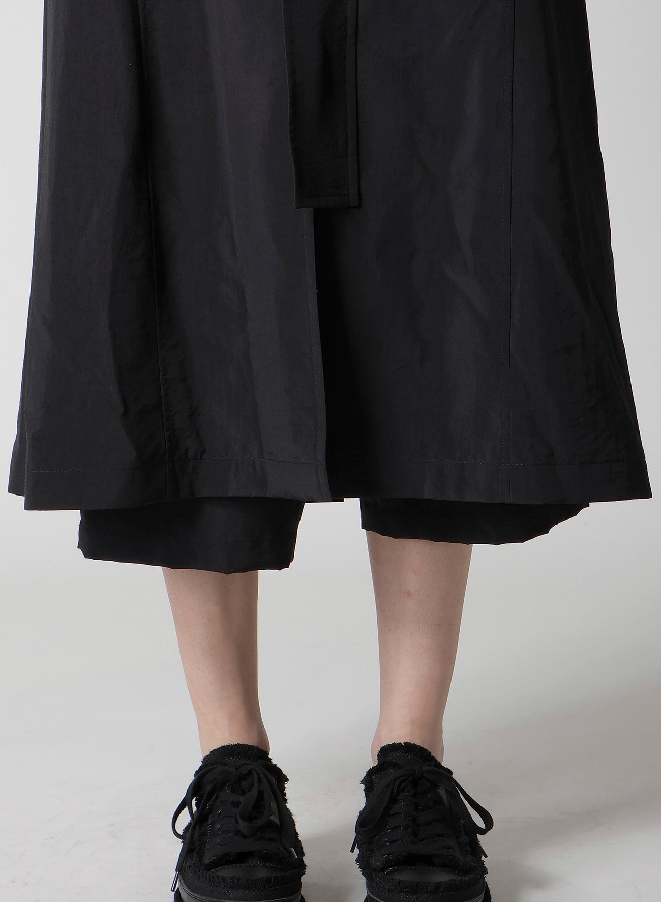 Ny/Si TAFFETA HOODED ZIP COAT