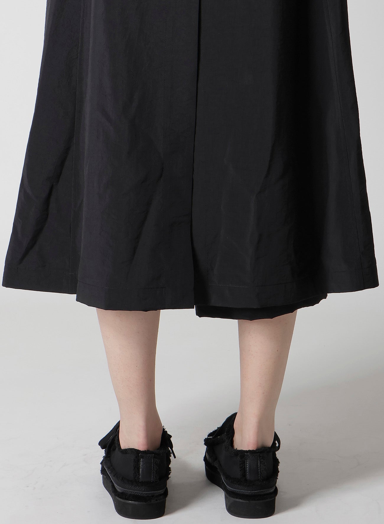 Ny/Si TAFFETA HOODED ZIP COAT