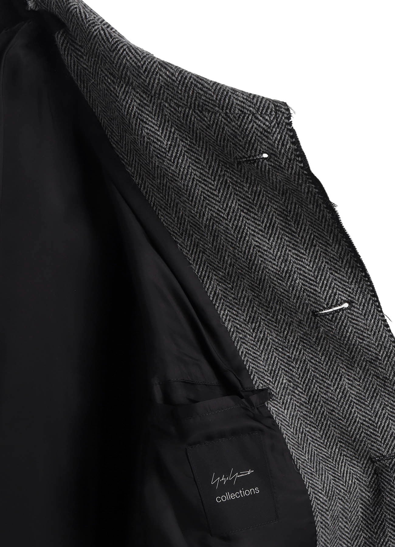 W/SAXONY B/TWEED STAND COAT