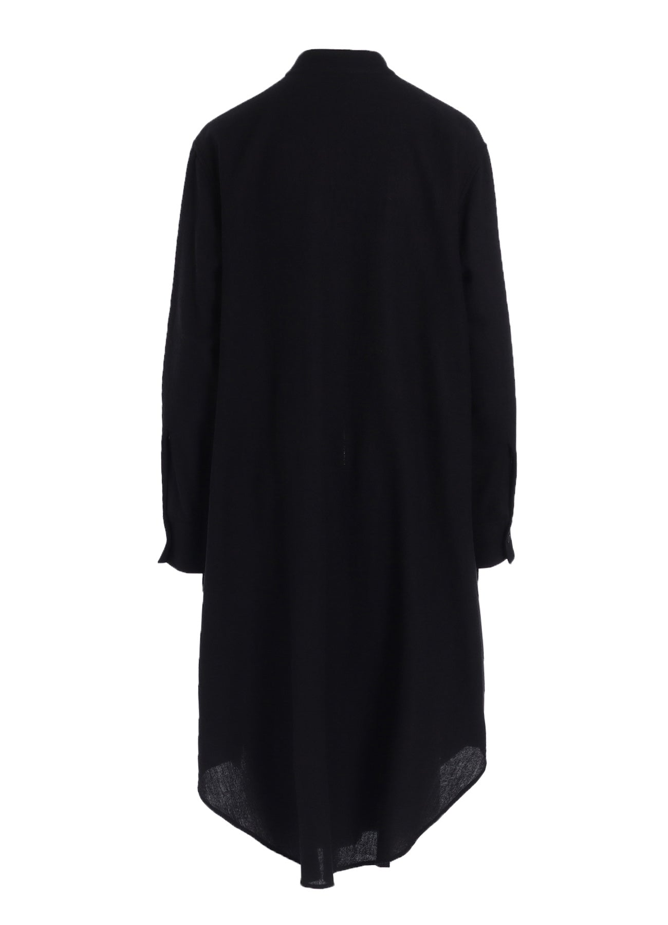 SOFT WOOL A EMBROIDERY BOX POCKET DRESS