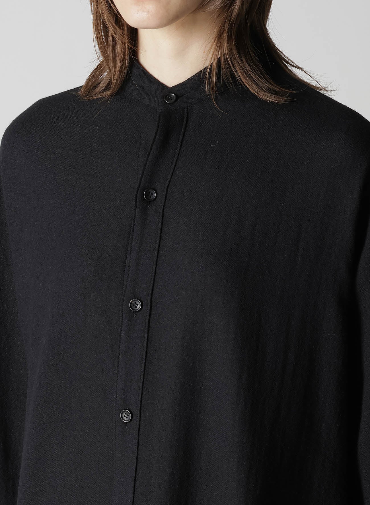 SOFT WOOL A EMBROIDERY BOX POCKET DRESS