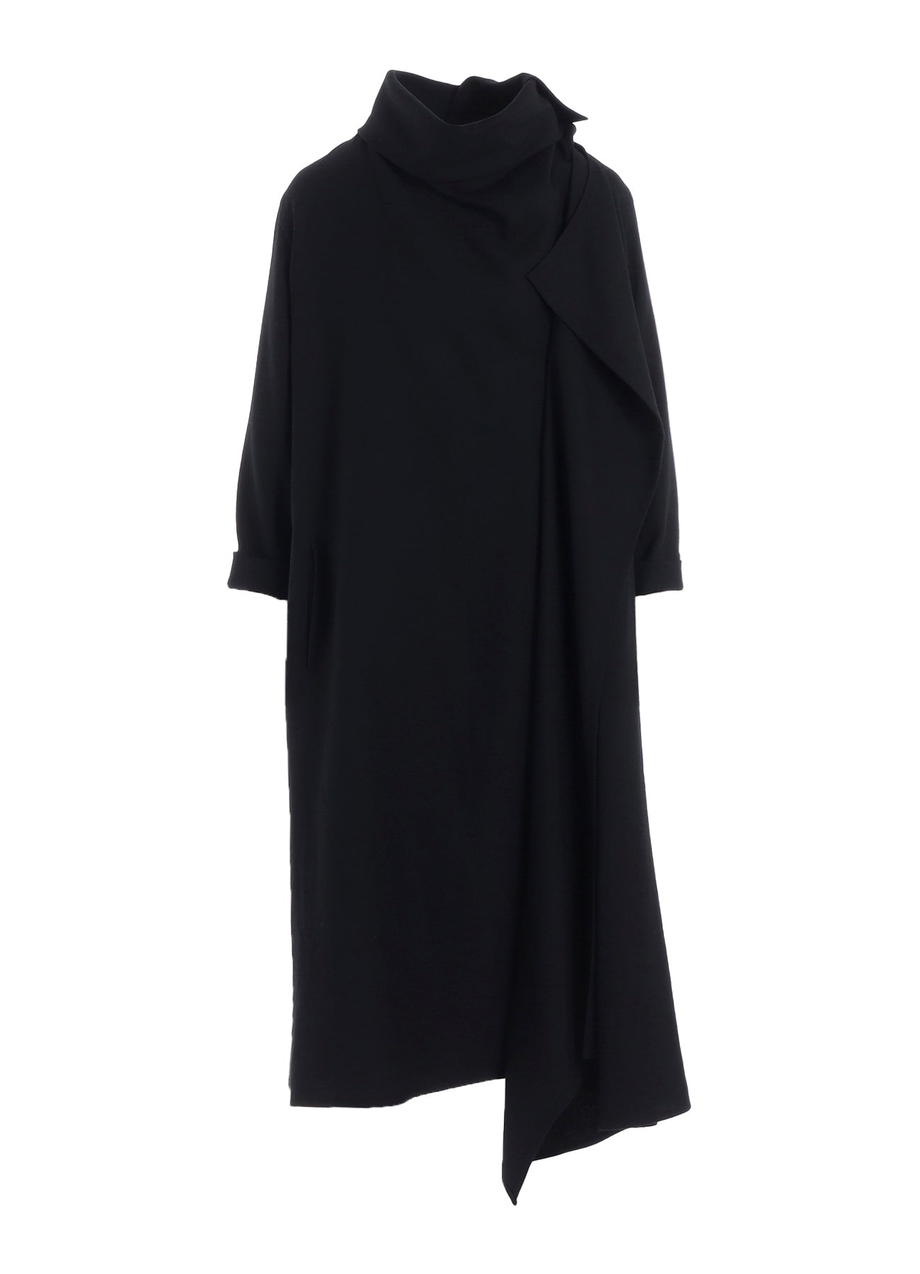 W/SAXONY DRAPED NECK DRESS