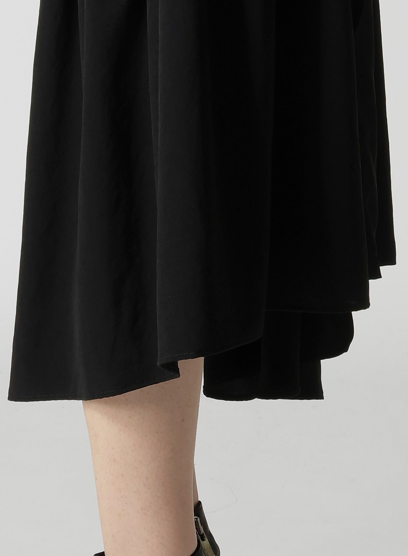 TA/PE CREPE DE CHINE O COLLAR SHIRT DRESS