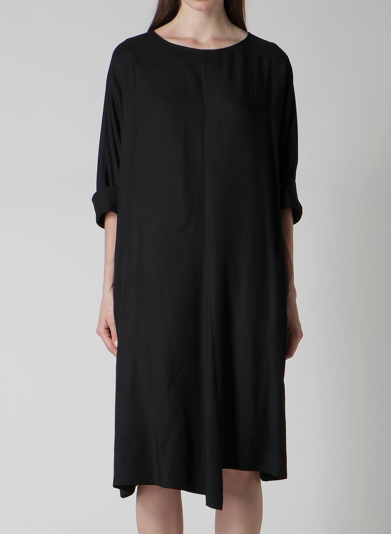 VISCOSE TWILL BIG SILHOUETTE DRESS