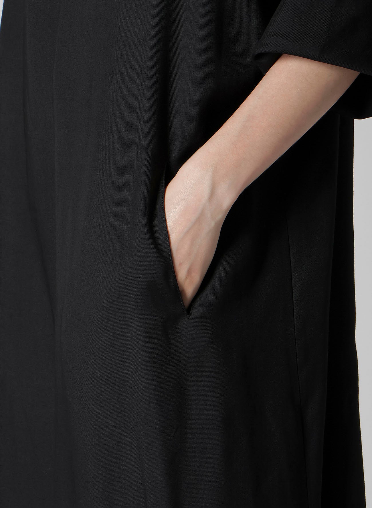 VISCOSE TWILL BIG SILHOUETTE DRESS