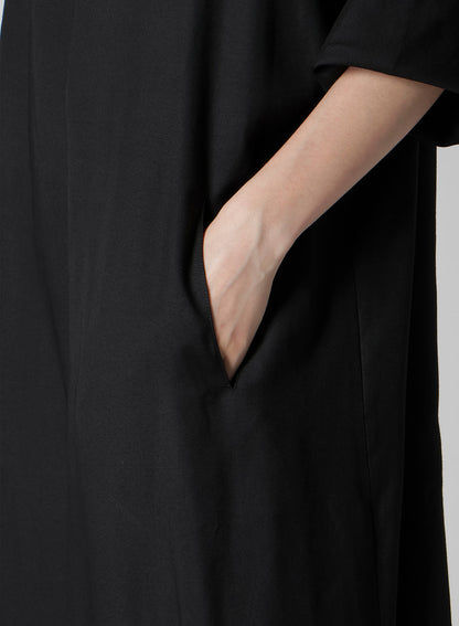 VISCOSE TWILL BIG SILHOUETTE DRESS